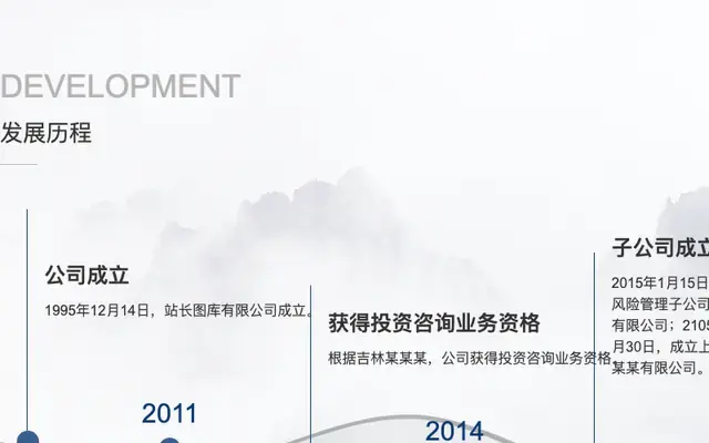 jQuery时间轴公司发展历程特效