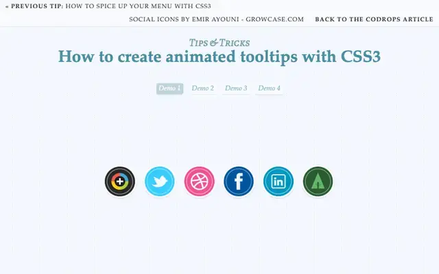 Tips & Tricks: How to create animated tooltips with CSS3 Tips & Tricks: How to create animated tooltips with CSS3