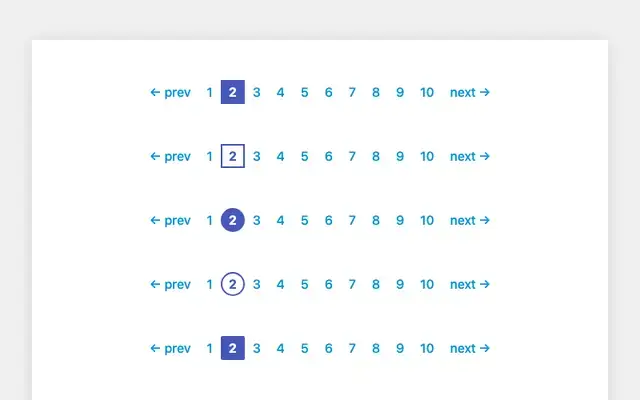 纯CSS3蓝色分页样式代码