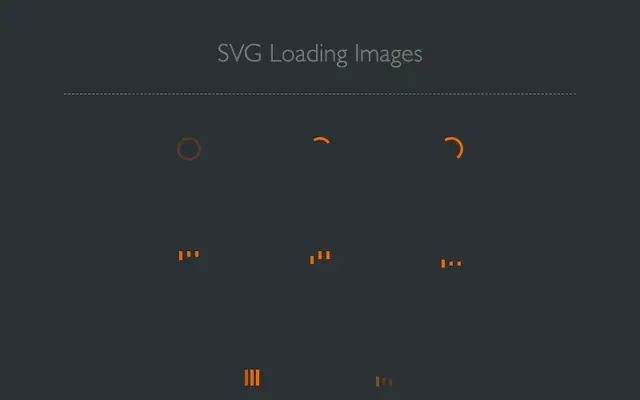 SVG网页加载图标特效