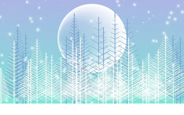 CodePen - snowyLandscape (snowy landscape winter) - created by pure JavaScript and canvas