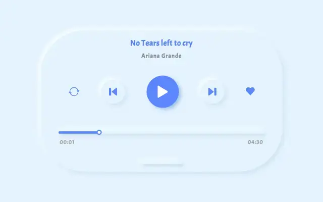 HTML5 SVG音乐播放器特效