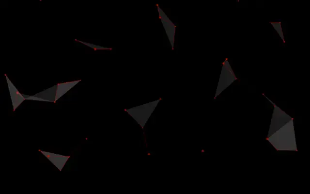 HTML5粒子组合三角形特效