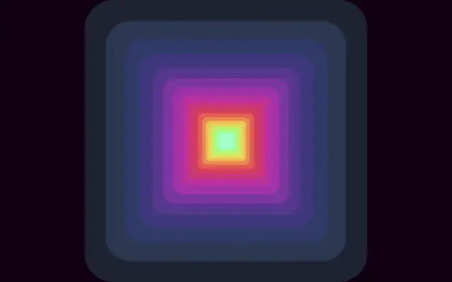 CSS3同心矩形动画特效