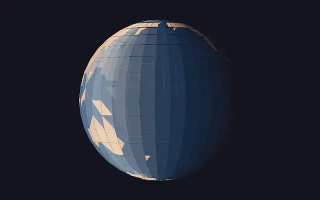 纯css3多边形地球仪特效
