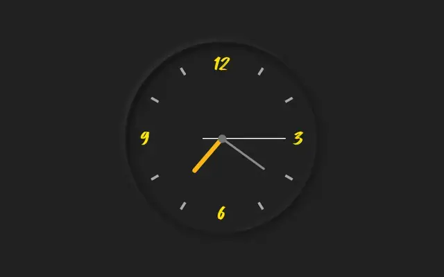 JS+CSS3黑色创意时钟代码 JS+CSS3黑色创意时钟代码