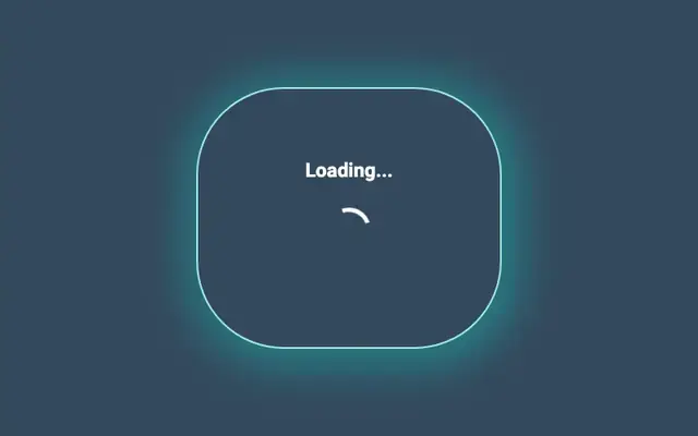 发光Loading加载框动画特效