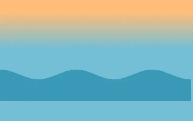 海面上一群鸟飞行场景特效