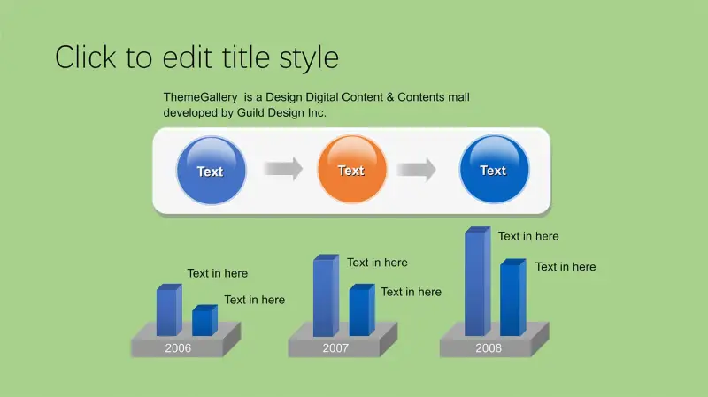 大气欧美商务对比柱形图PPT图表 - 云猴子