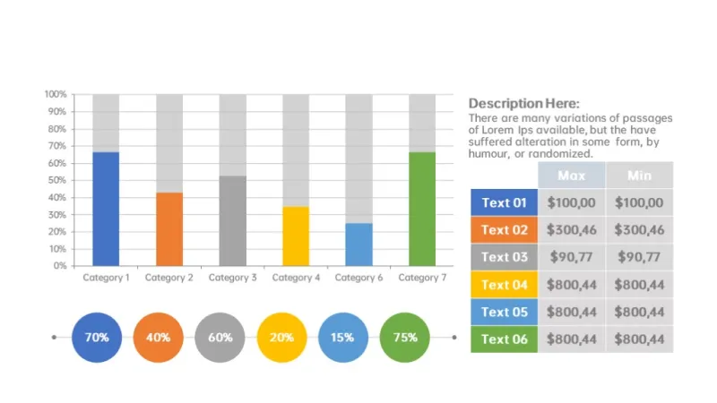 柱状图数据分析PPT图表 - 云猴子